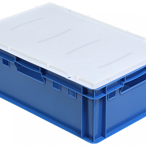 E2-crate (EURO meat container with cover and clips)