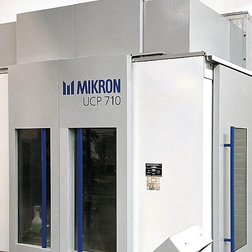 5-achsige Portalfräsmaschine von Mikron zur Fertigung von Präzisionsteilen