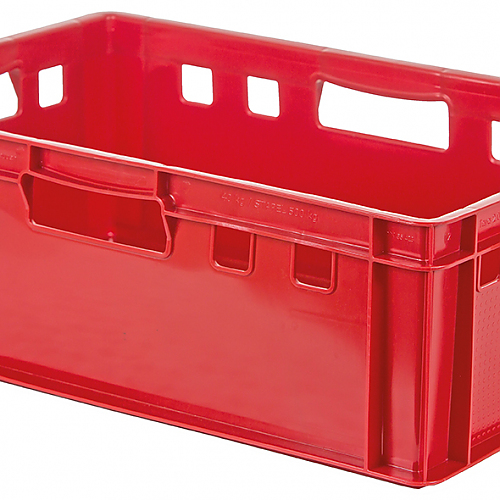 EURO meat container E2, red