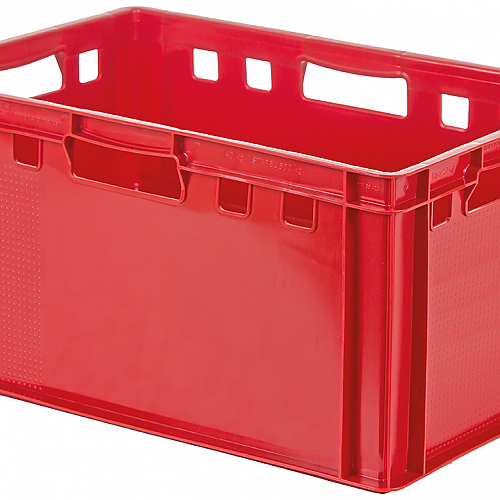 EURO meat container E3, red